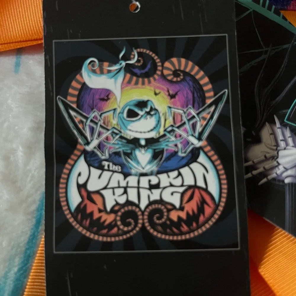 Disney Parks Nightmare Before Christmas Pumpkin King Plush Throw
